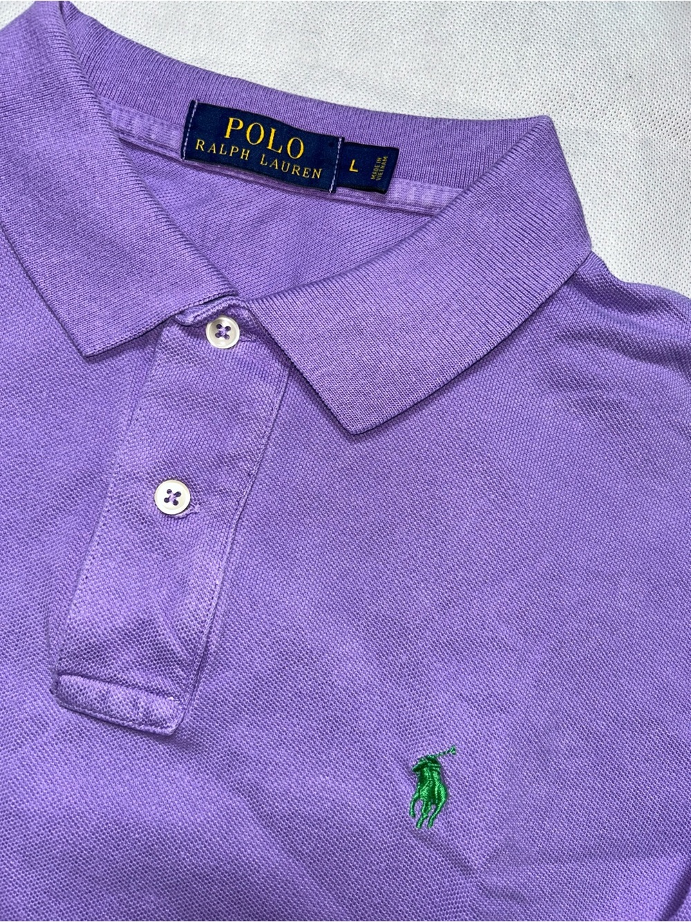 Polo Ralph Lauren, purple short sleeve polo size large - Picture 1 of 4